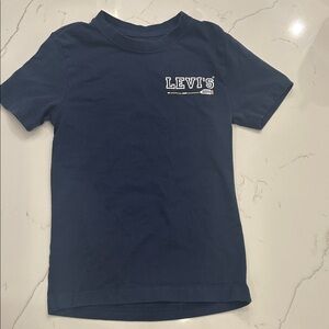 Levi's Kids Navy Blue Graphic Chest Tee